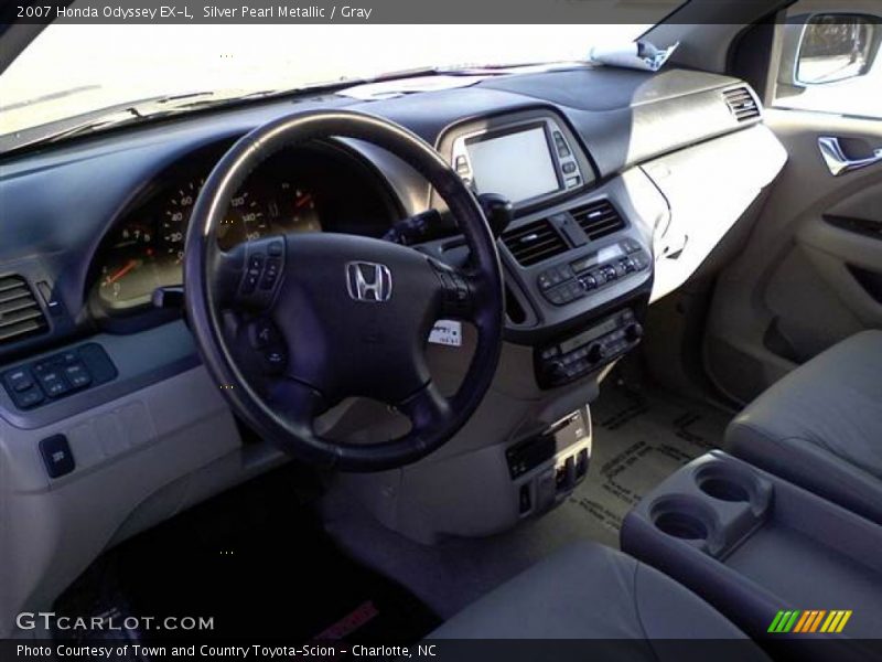 Silver Pearl Metallic / Gray 2007 Honda Odyssey EX-L