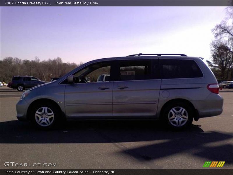 Silver Pearl Metallic / Gray 2007 Honda Odyssey EX-L