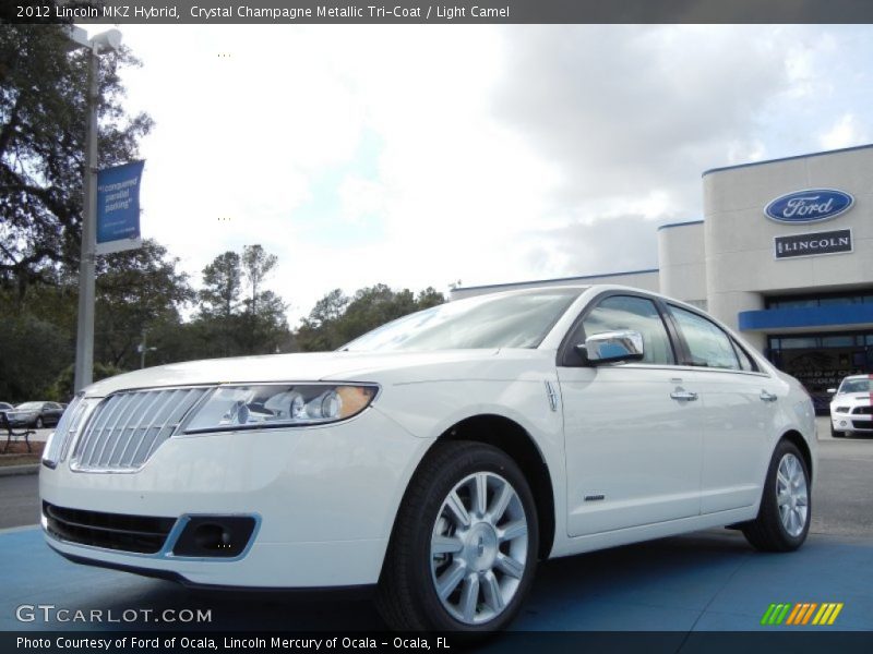 Front 3/4 View of 2012 MKZ Hybrid