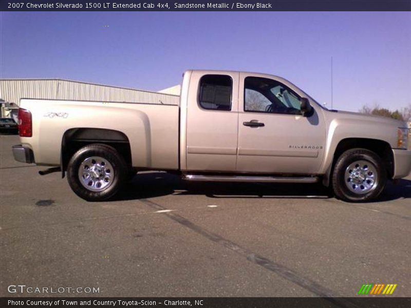 Sandstone Metallic / Ebony Black 2007 Chevrolet Silverado 1500 LT Extended Cab 4x4