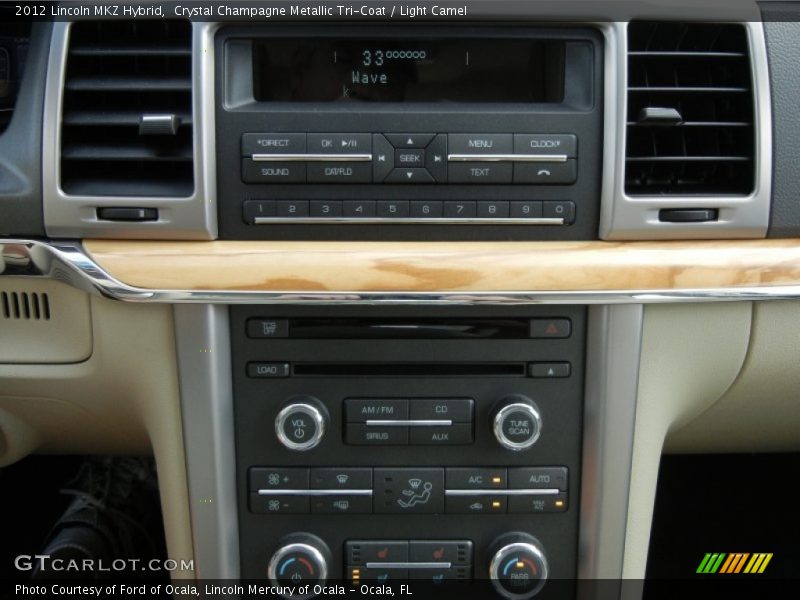 Controls of 2012 MKZ Hybrid