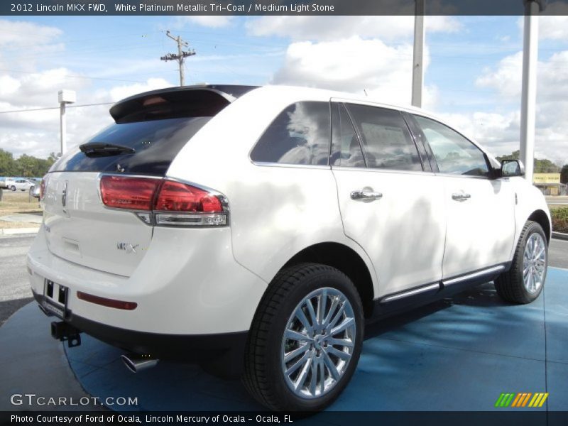 White Platinum Metallic Tri-Coat / Medium Light Stone 2012 Lincoln MKX FWD