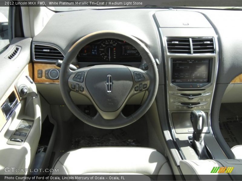 White Platinum Metallic Tri-Coat / Medium Light Stone 2012 Lincoln MKX FWD