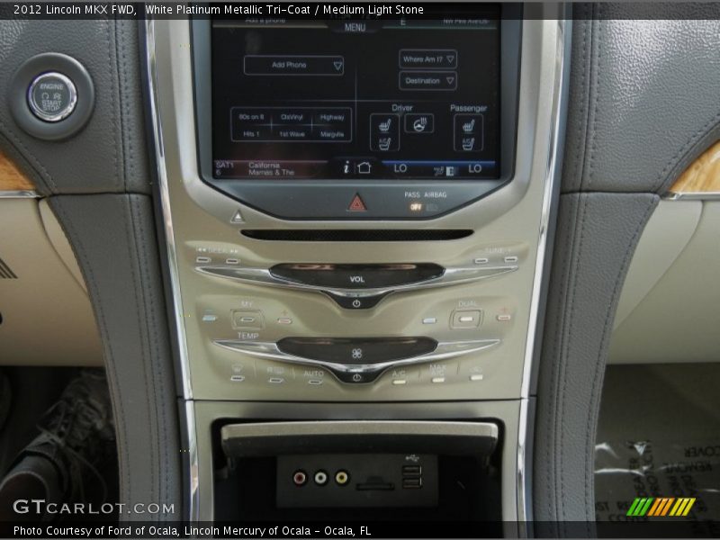 White Platinum Metallic Tri-Coat / Medium Light Stone 2012 Lincoln MKX FWD