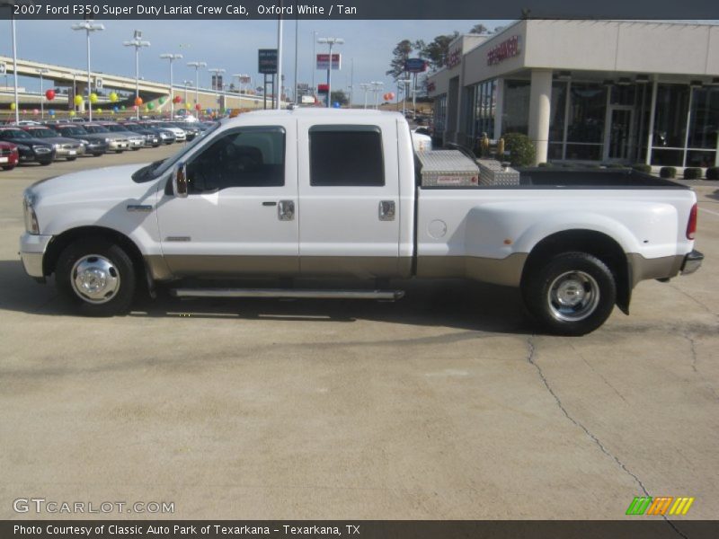 Oxford White / Tan 2007 Ford F350 Super Duty Lariat Crew Cab