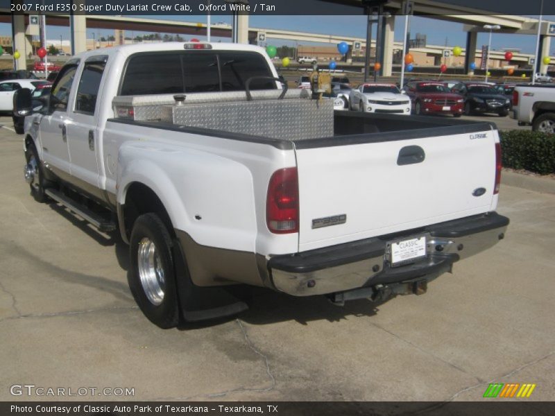 Oxford White / Tan 2007 Ford F350 Super Duty Lariat Crew Cab