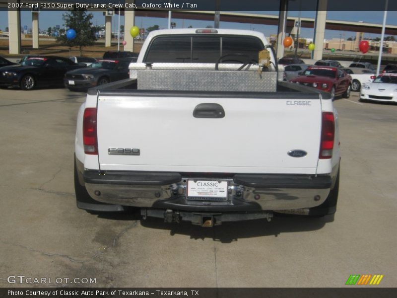 Oxford White / Tan 2007 Ford F350 Super Duty Lariat Crew Cab