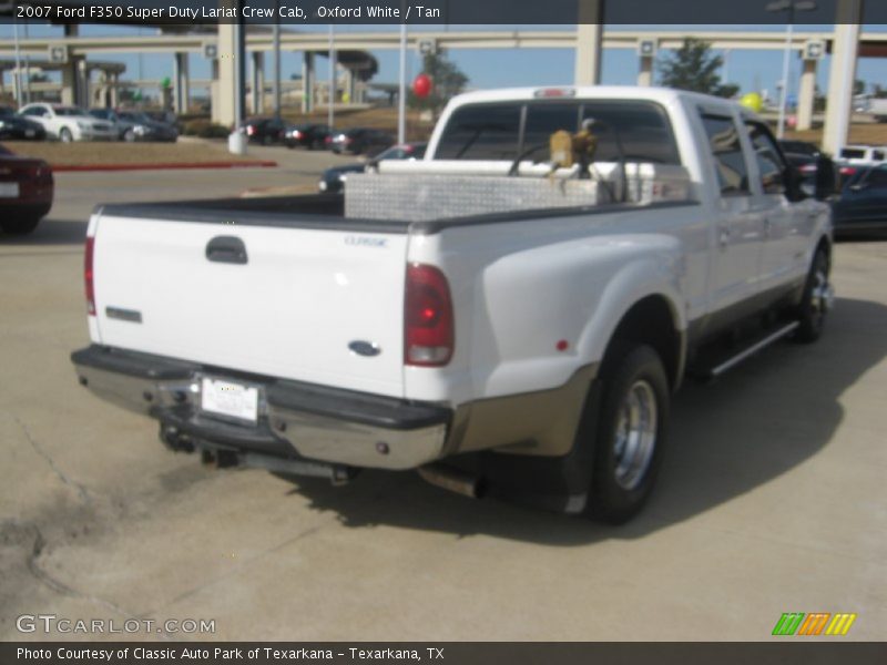 Oxford White / Tan 2007 Ford F350 Super Duty Lariat Crew Cab