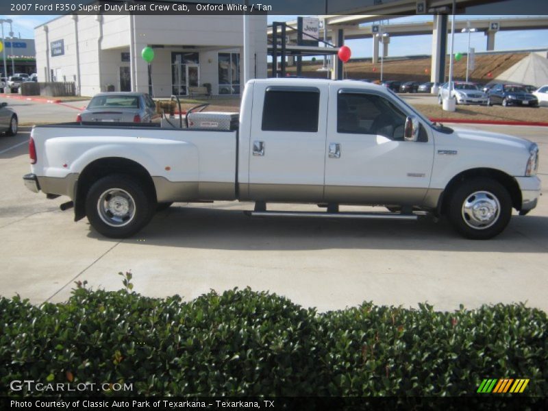 Oxford White / Tan 2007 Ford F350 Super Duty Lariat Crew Cab