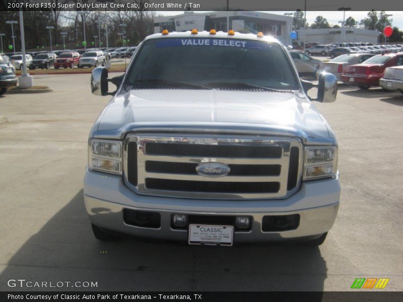 Oxford White / Tan 2007 Ford F350 Super Duty Lariat Crew Cab