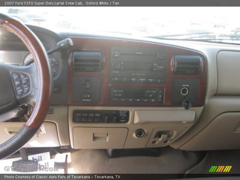 Oxford White / Tan 2007 Ford F350 Super Duty Lariat Crew Cab