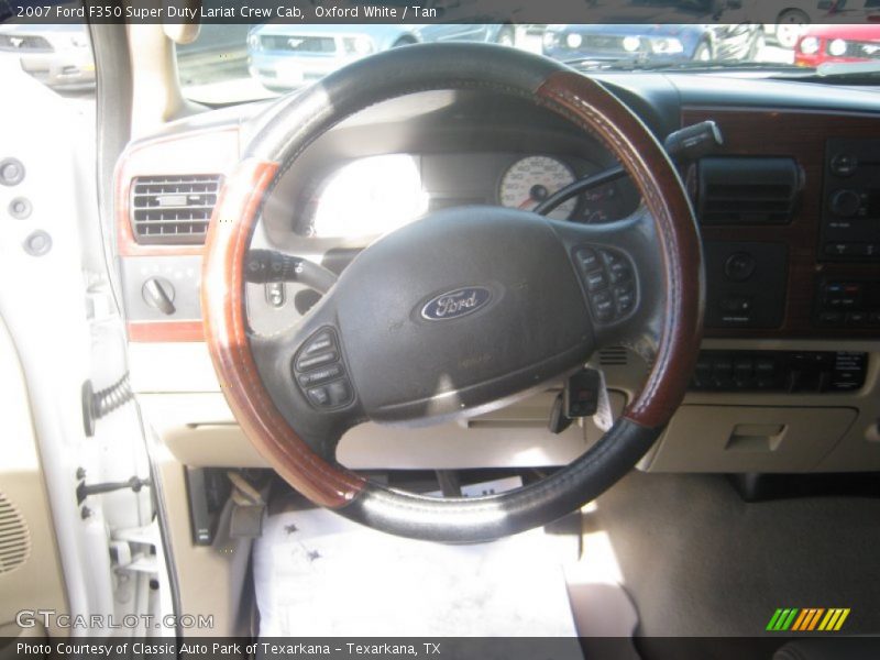 Oxford White / Tan 2007 Ford F350 Super Duty Lariat Crew Cab