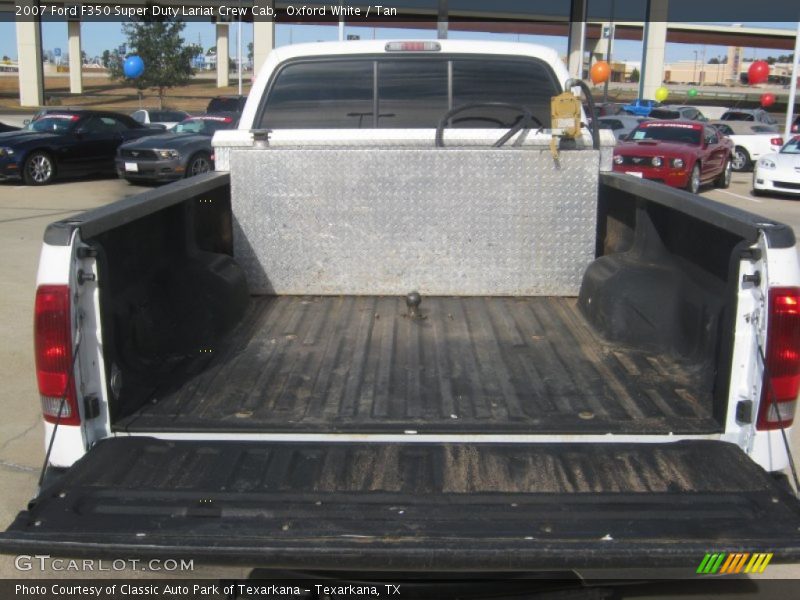 Oxford White / Tan 2007 Ford F350 Super Duty Lariat Crew Cab