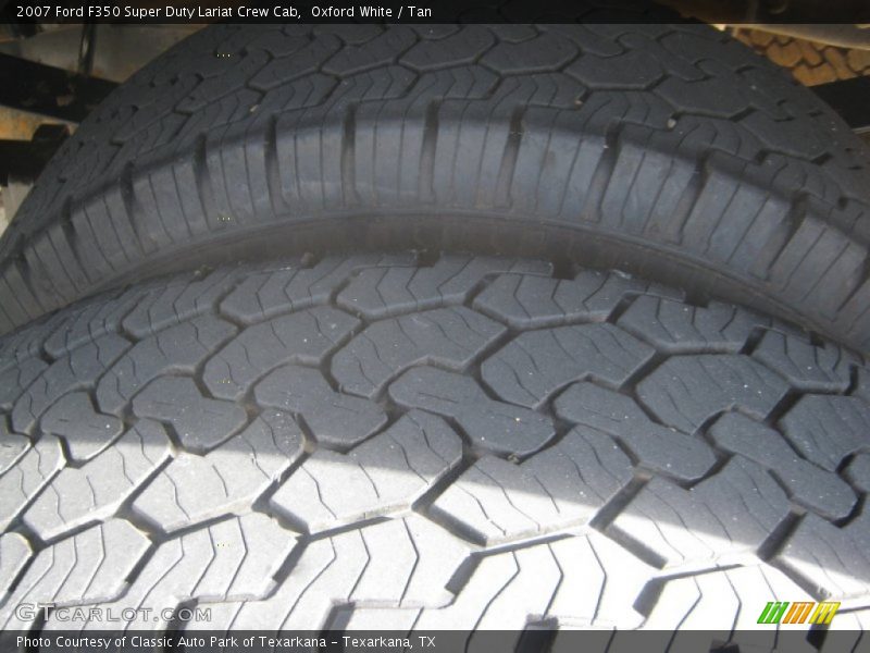 Oxford White / Tan 2007 Ford F350 Super Duty Lariat Crew Cab