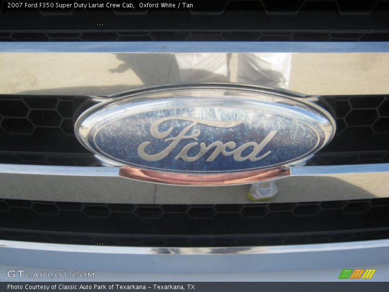 Oxford White / Tan 2007 Ford F350 Super Duty Lariat Crew Cab