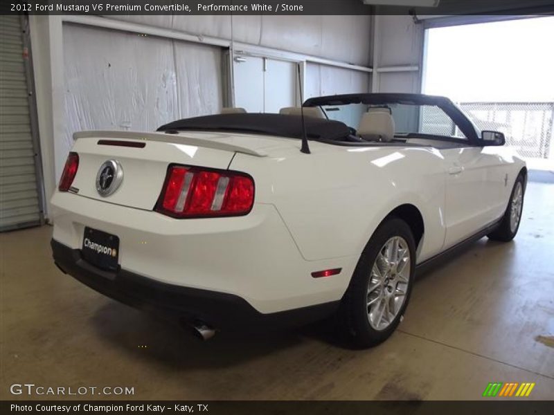 Performance White / Stone 2012 Ford Mustang V6 Premium Convertible