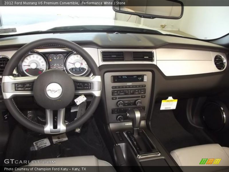 Performance White / Stone 2012 Ford Mustang V6 Premium Convertible