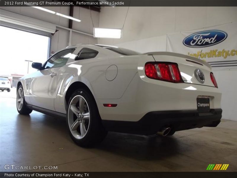 Performance White / Saddle 2012 Ford Mustang GT Premium Coupe