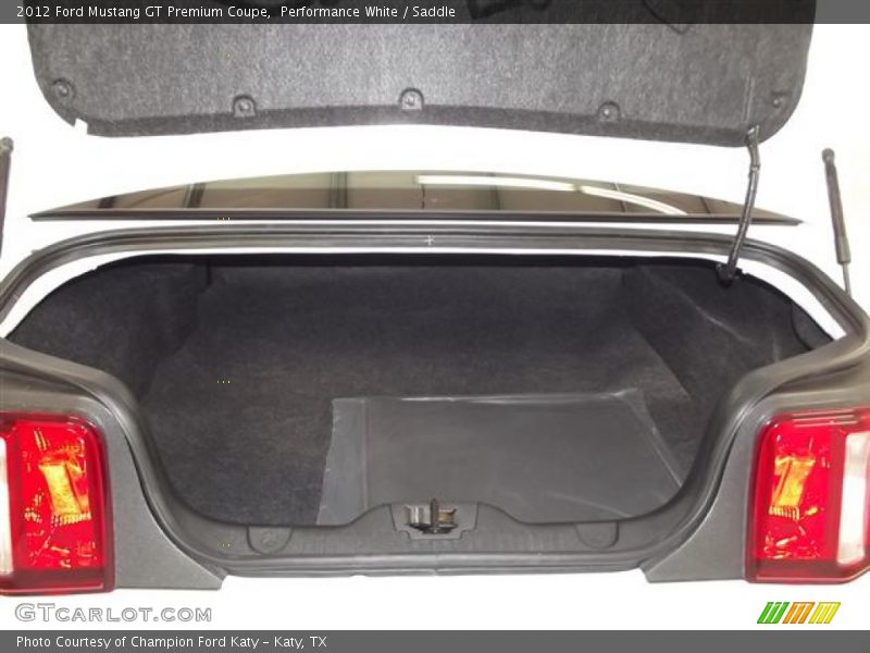  2012 Mustang GT Premium Coupe Trunk