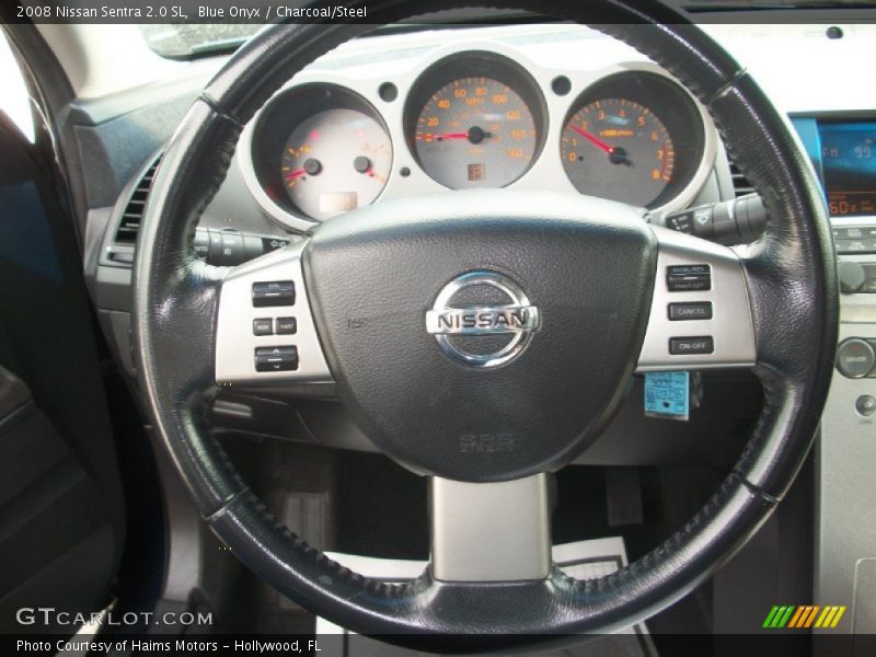 Blue Onyx / Charcoal/Steel 2008 Nissan Sentra 2.0 SL