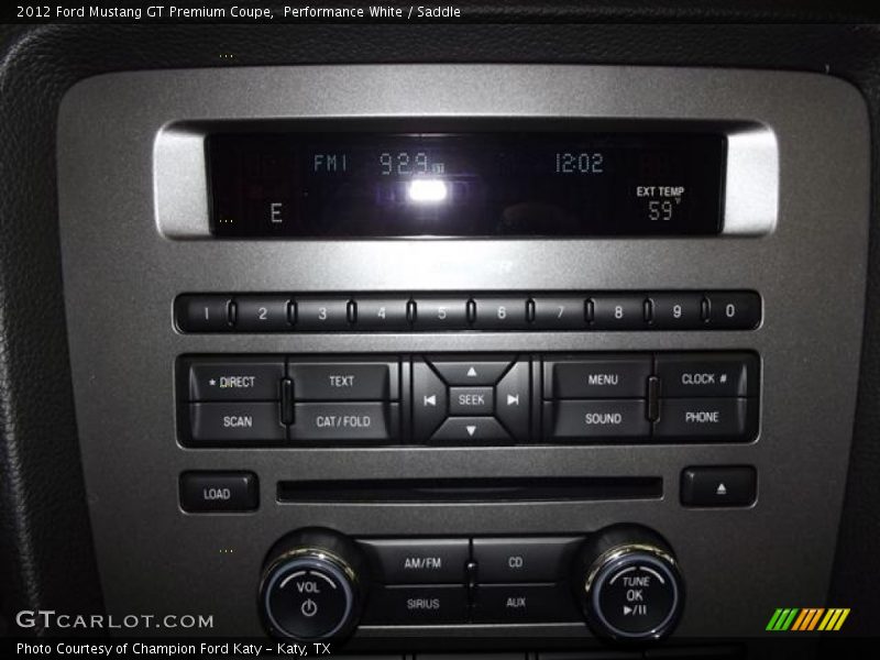 Performance White / Saddle 2012 Ford Mustang GT Premium Coupe