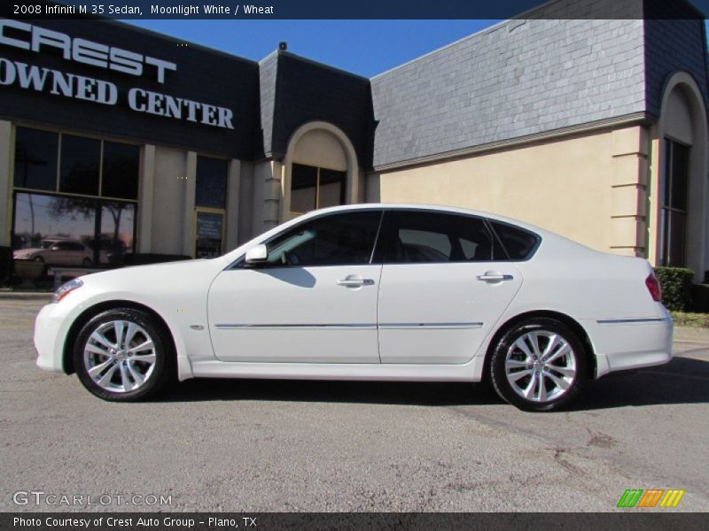 Moonlight White / Wheat 2008 Infiniti M 35 Sedan