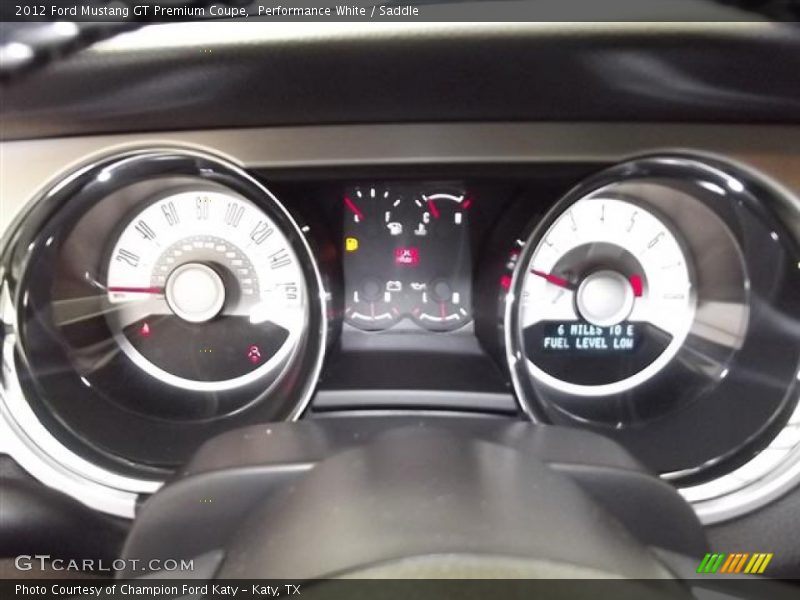 Performance White / Saddle 2012 Ford Mustang GT Premium Coupe