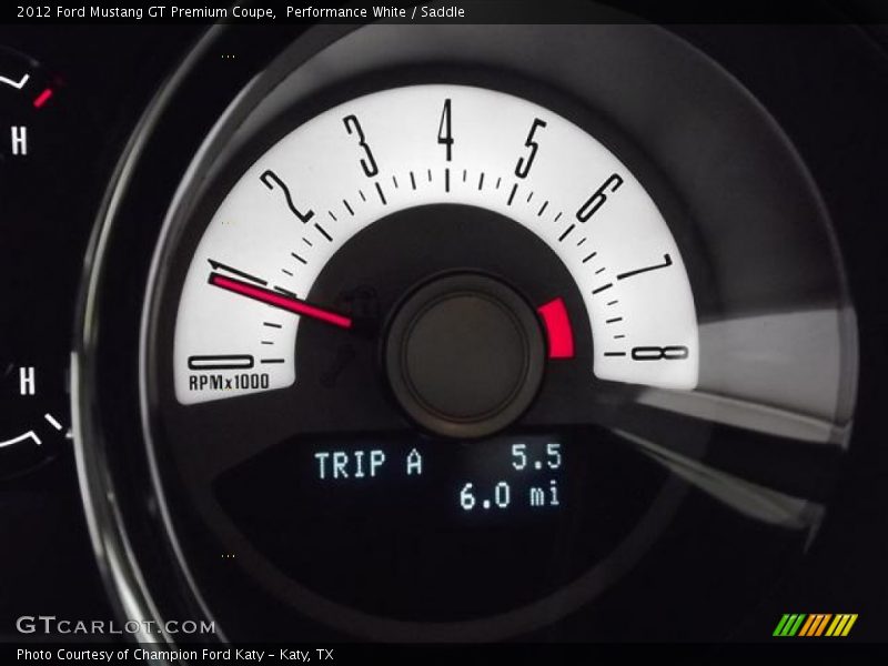 Performance White / Saddle 2012 Ford Mustang GT Premium Coupe