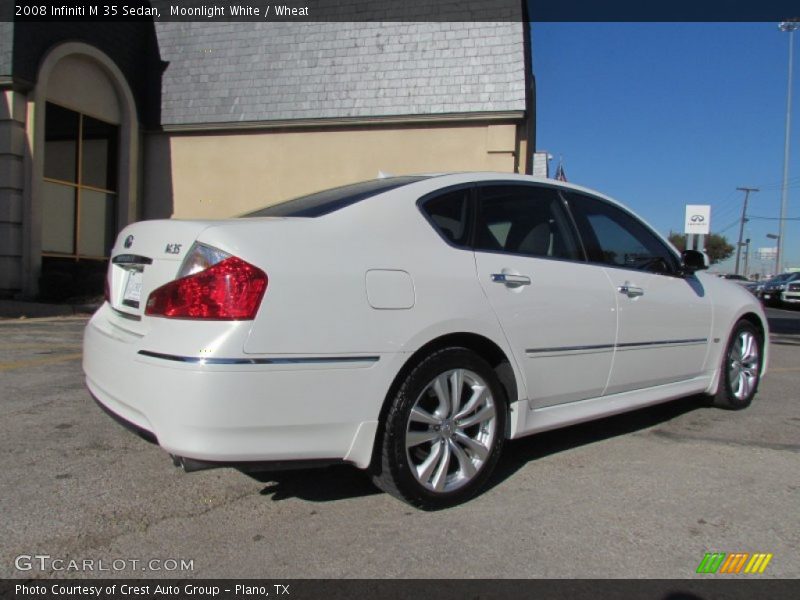 Moonlight White / Wheat 2008 Infiniti M 35 Sedan