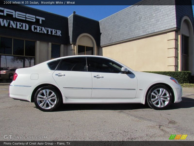 Moonlight White / Wheat 2008 Infiniti M 35 Sedan