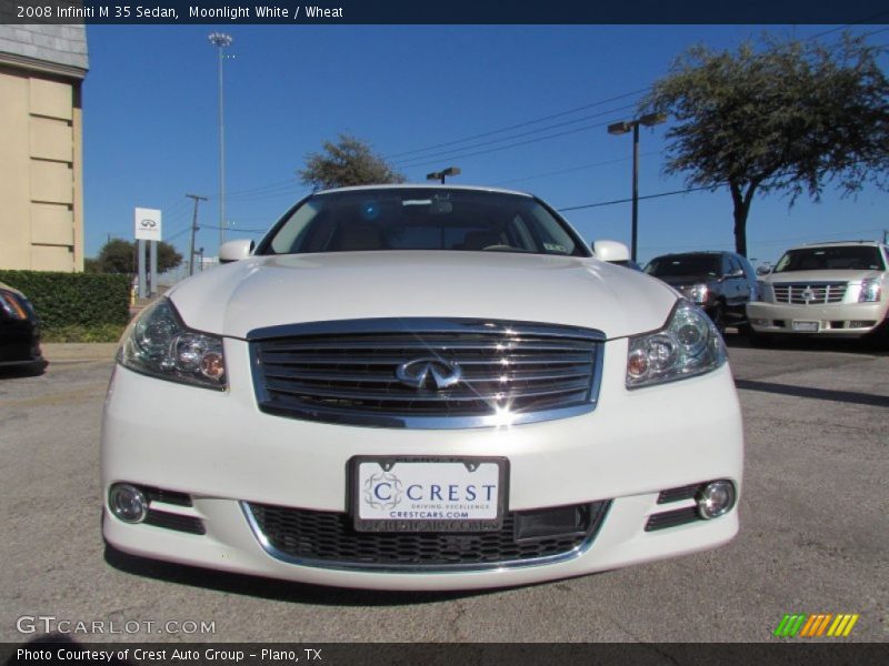 Moonlight White / Wheat 2008 Infiniti M 35 Sedan