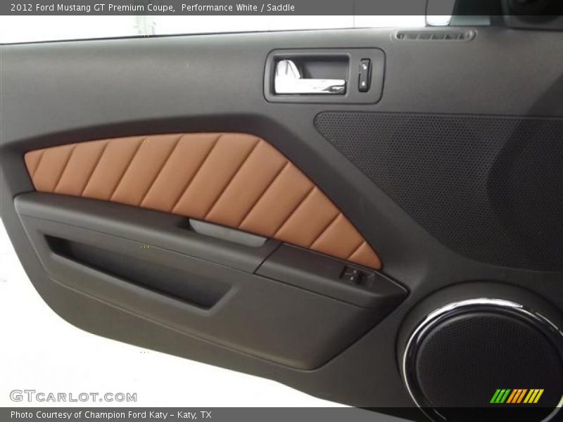 Performance White / Saddle 2012 Ford Mustang GT Premium Coupe