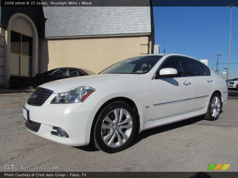 Moonlight White / Wheat 2008 Infiniti M 35 Sedan