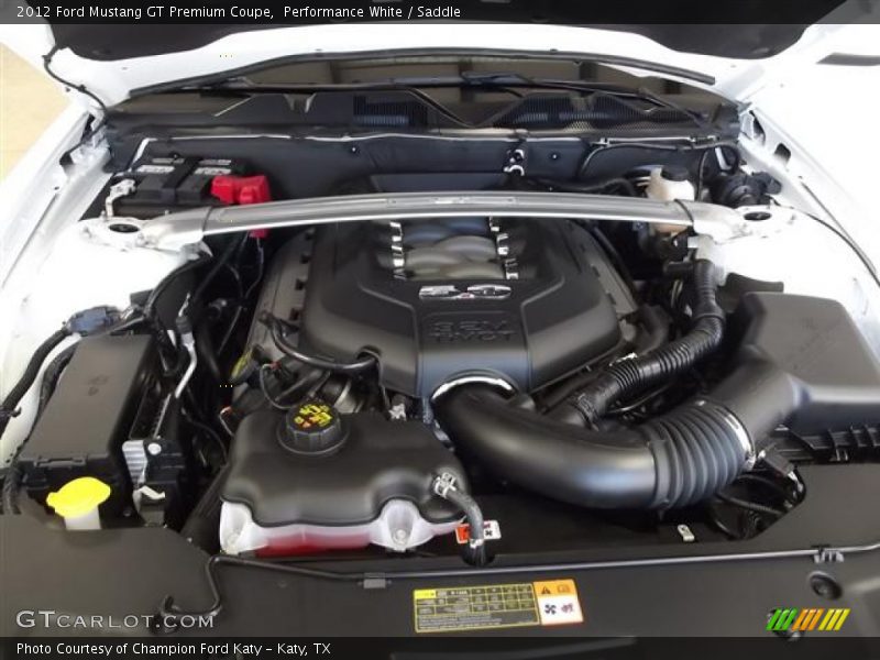  2012 Mustang GT Premium Coupe Engine - 5.0 Liter DOHC 32-Valve Ti-VCT V8