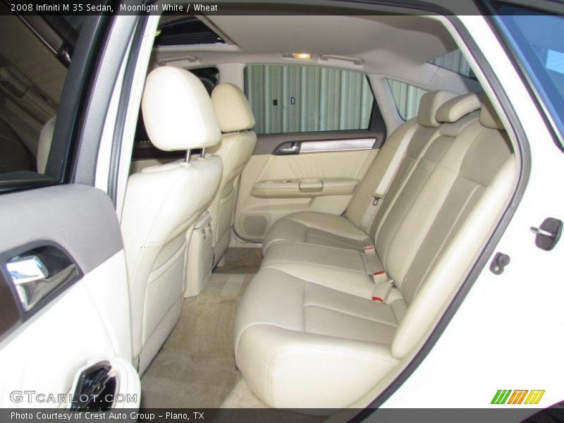 Moonlight White / Wheat 2008 Infiniti M 35 Sedan
