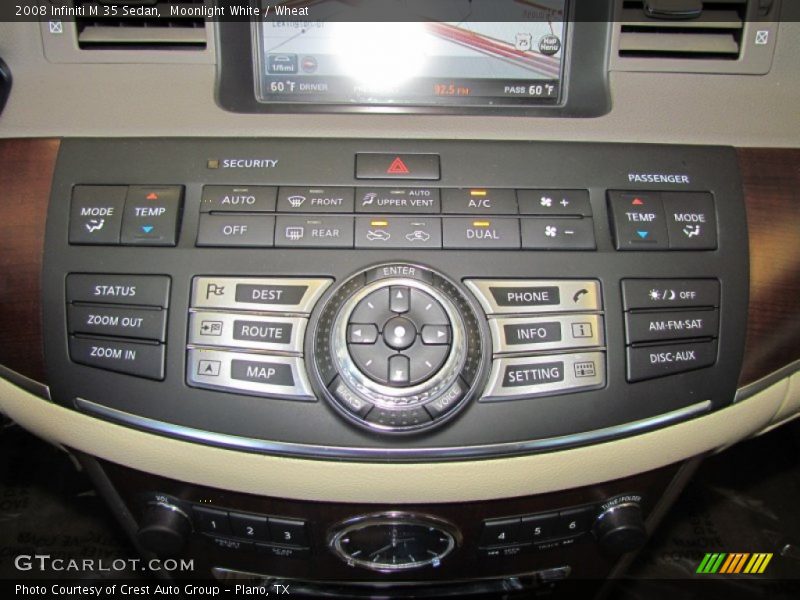 Moonlight White / Wheat 2008 Infiniti M 35 Sedan