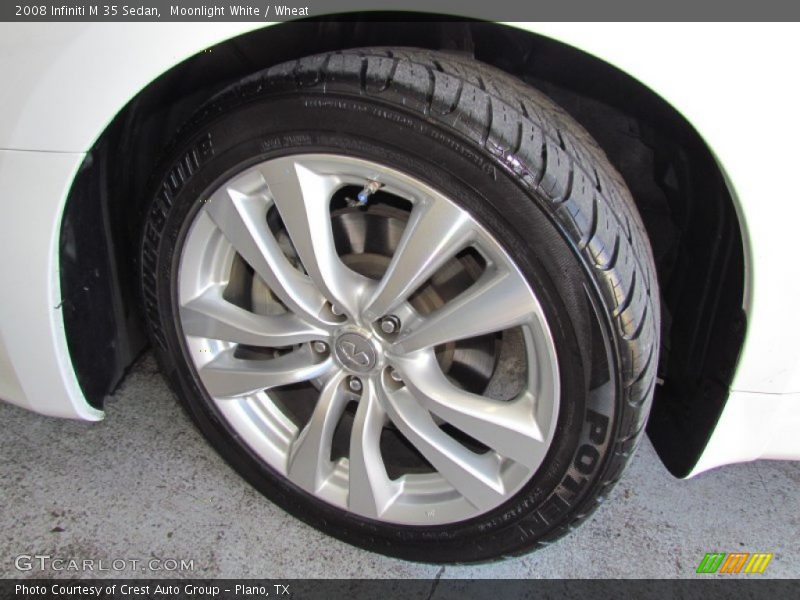Moonlight White / Wheat 2008 Infiniti M 35 Sedan