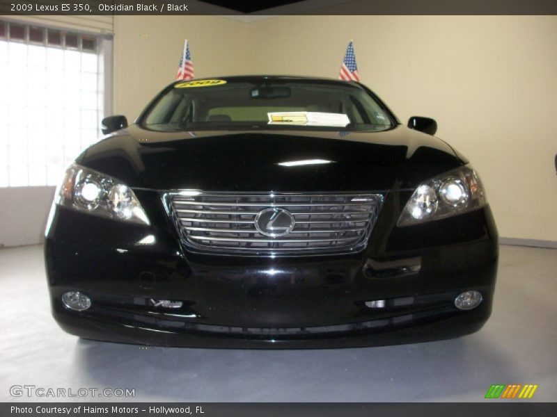 Obsidian Black / Black 2009 Lexus ES 350