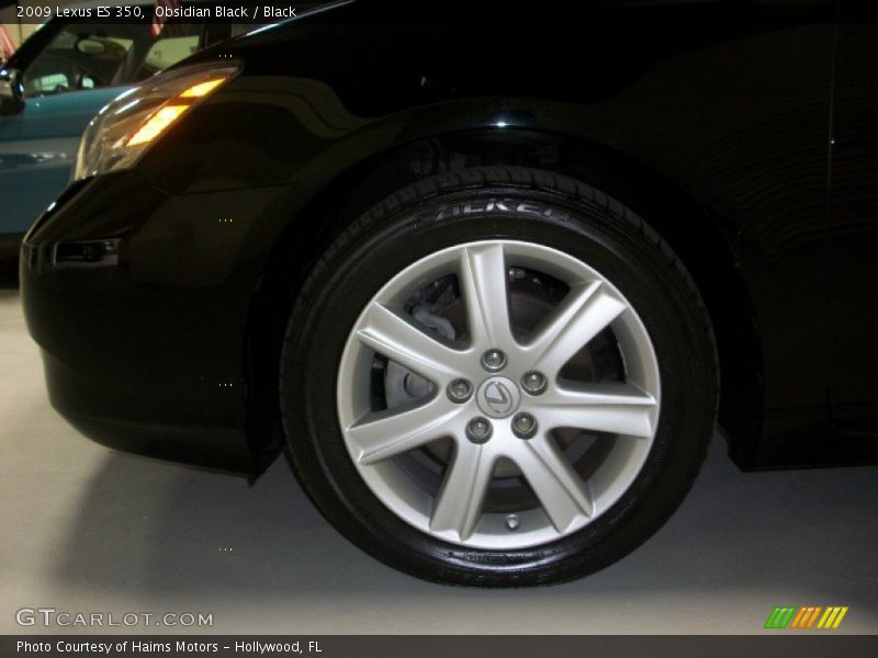 Obsidian Black / Black 2009 Lexus ES 350