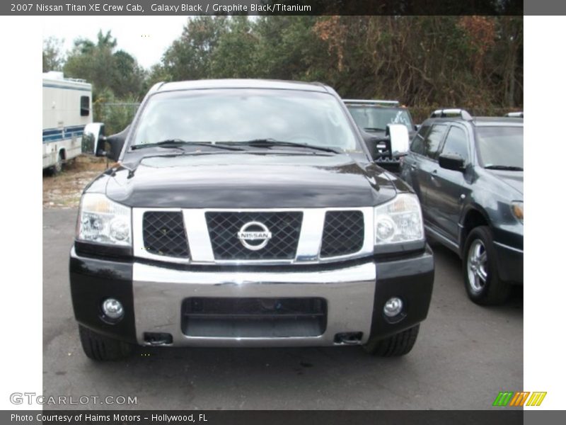 Galaxy Black / Graphite Black/Titanium 2007 Nissan Titan XE Crew Cab