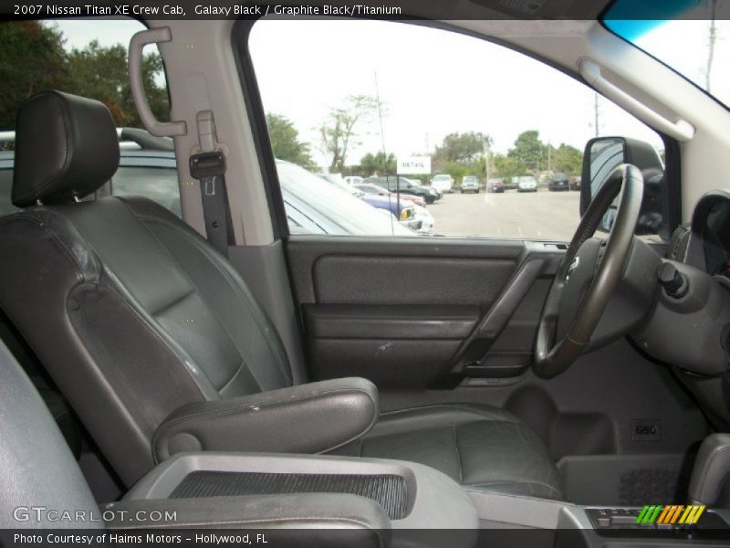 Galaxy Black / Graphite Black/Titanium 2007 Nissan Titan XE Crew Cab