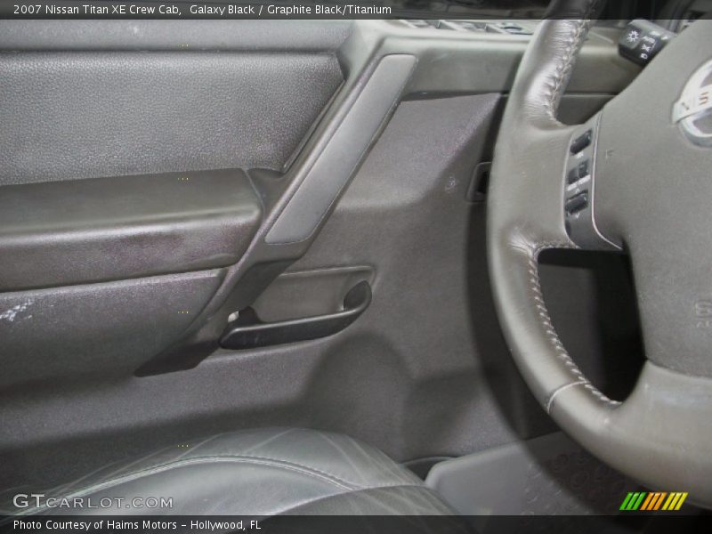 Galaxy Black / Graphite Black/Titanium 2007 Nissan Titan XE Crew Cab