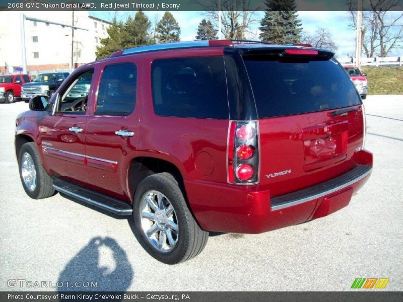 Red Jewel Tintcoat / Ebony 2008 GMC Yukon Denali AWD