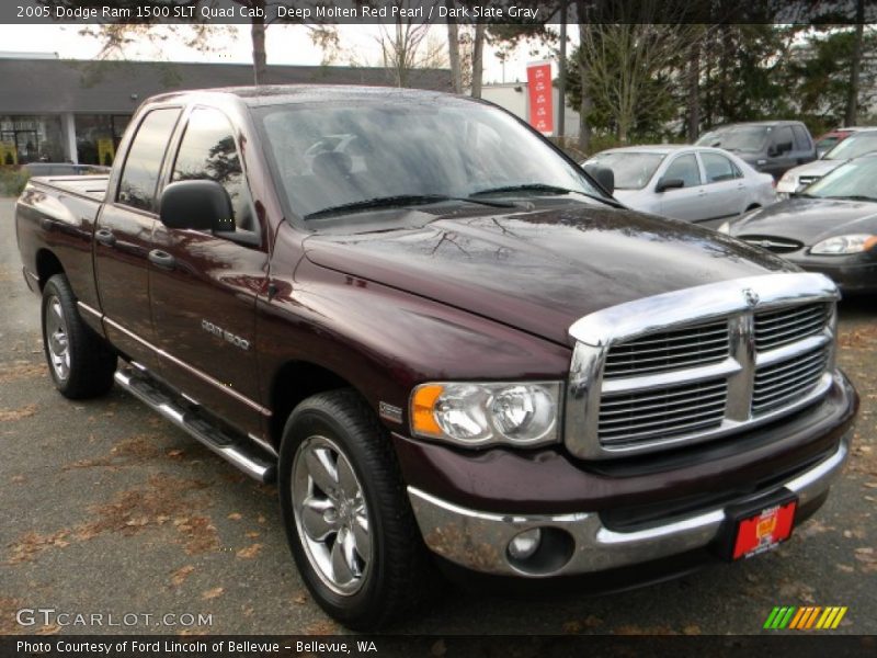 Deep Molten Red Pearl / Dark Slate Gray 2005 Dodge Ram 1500 SLT Quad Cab