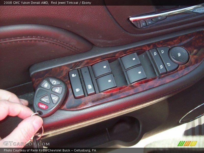 Red Jewel Tintcoat / Ebony 2008 GMC Yukon Denali AWD