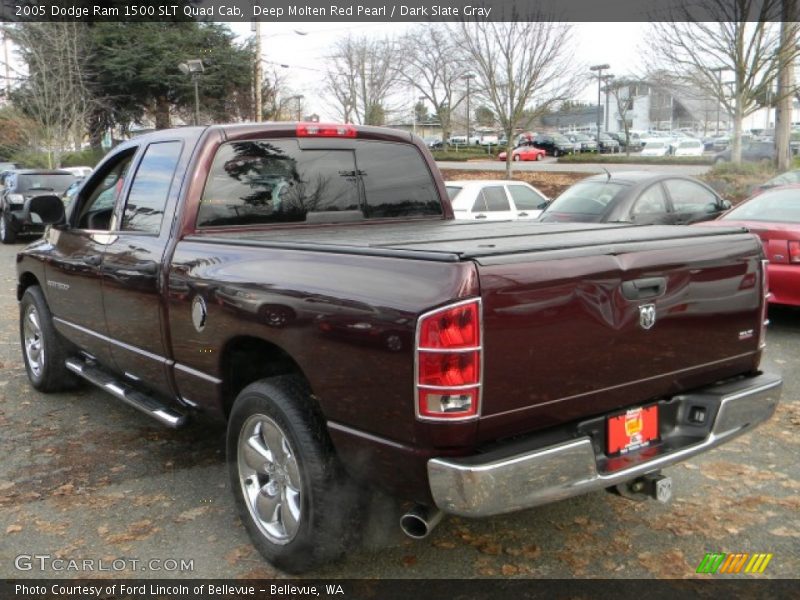 Deep Molten Red Pearl / Dark Slate Gray 2005 Dodge Ram 1500 SLT Quad Cab
