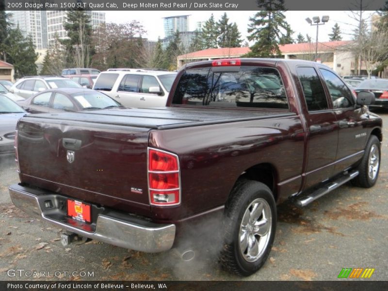 Deep Molten Red Pearl / Dark Slate Gray 2005 Dodge Ram 1500 SLT Quad Cab