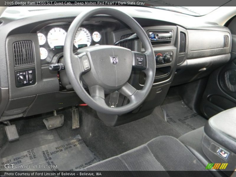 Deep Molten Red Pearl / Dark Slate Gray 2005 Dodge Ram 1500 SLT Quad Cab