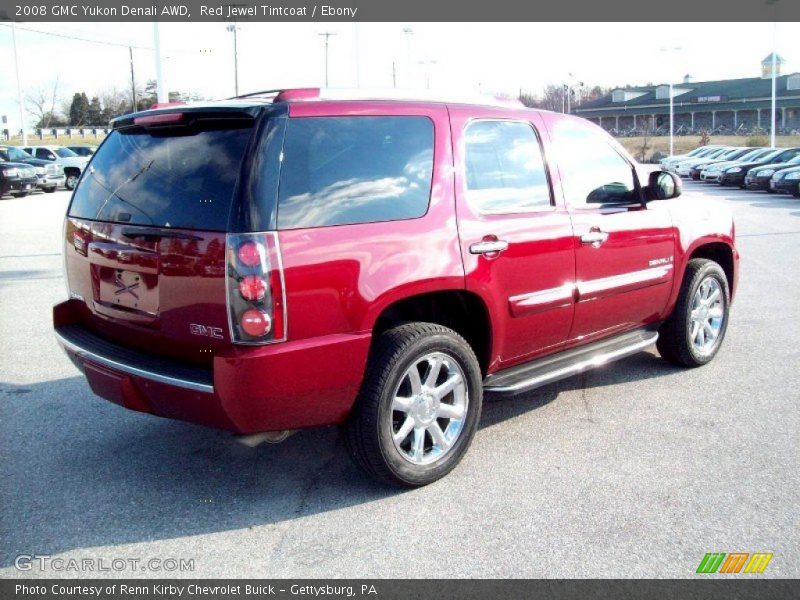 Red Jewel Tintcoat / Ebony 2008 GMC Yukon Denali AWD