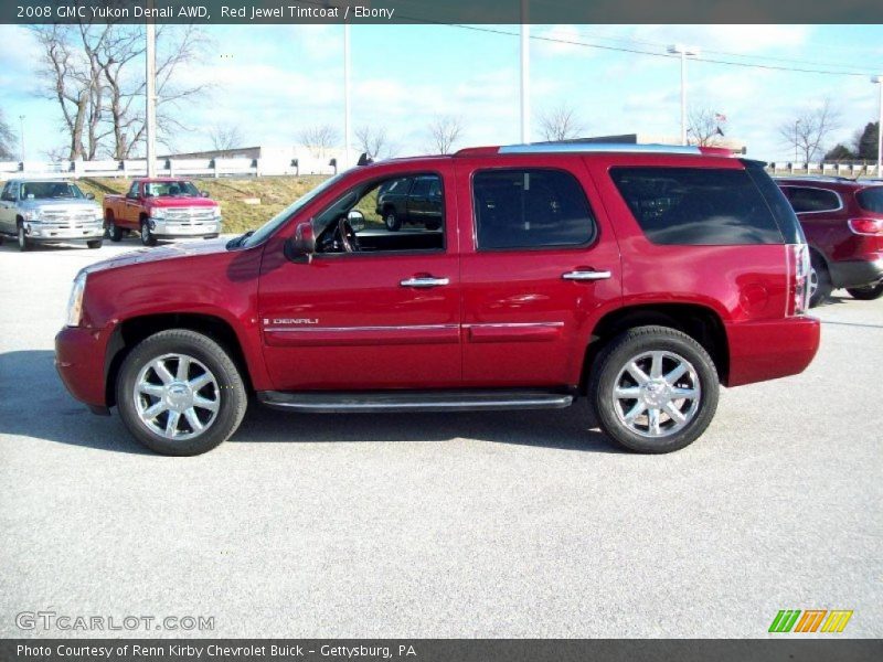 Red Jewel Tintcoat / Ebony 2008 GMC Yukon Denali AWD